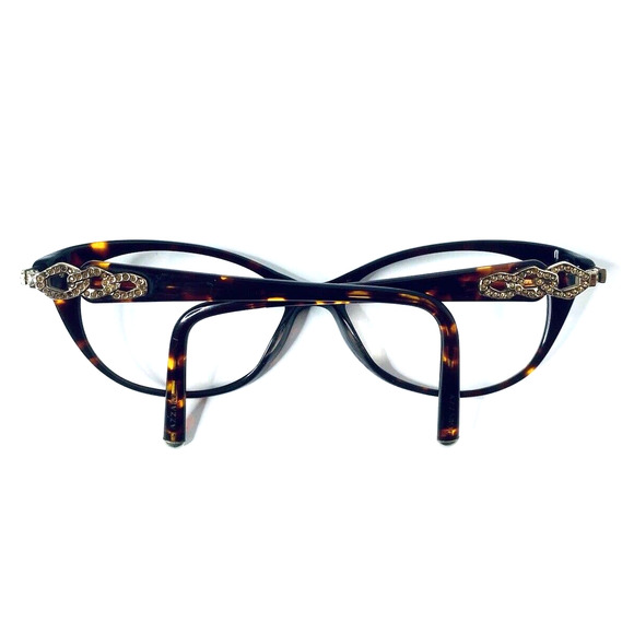 Loris Azzaro Tortoise Cat Eye Glasses - Picture 7 of 12